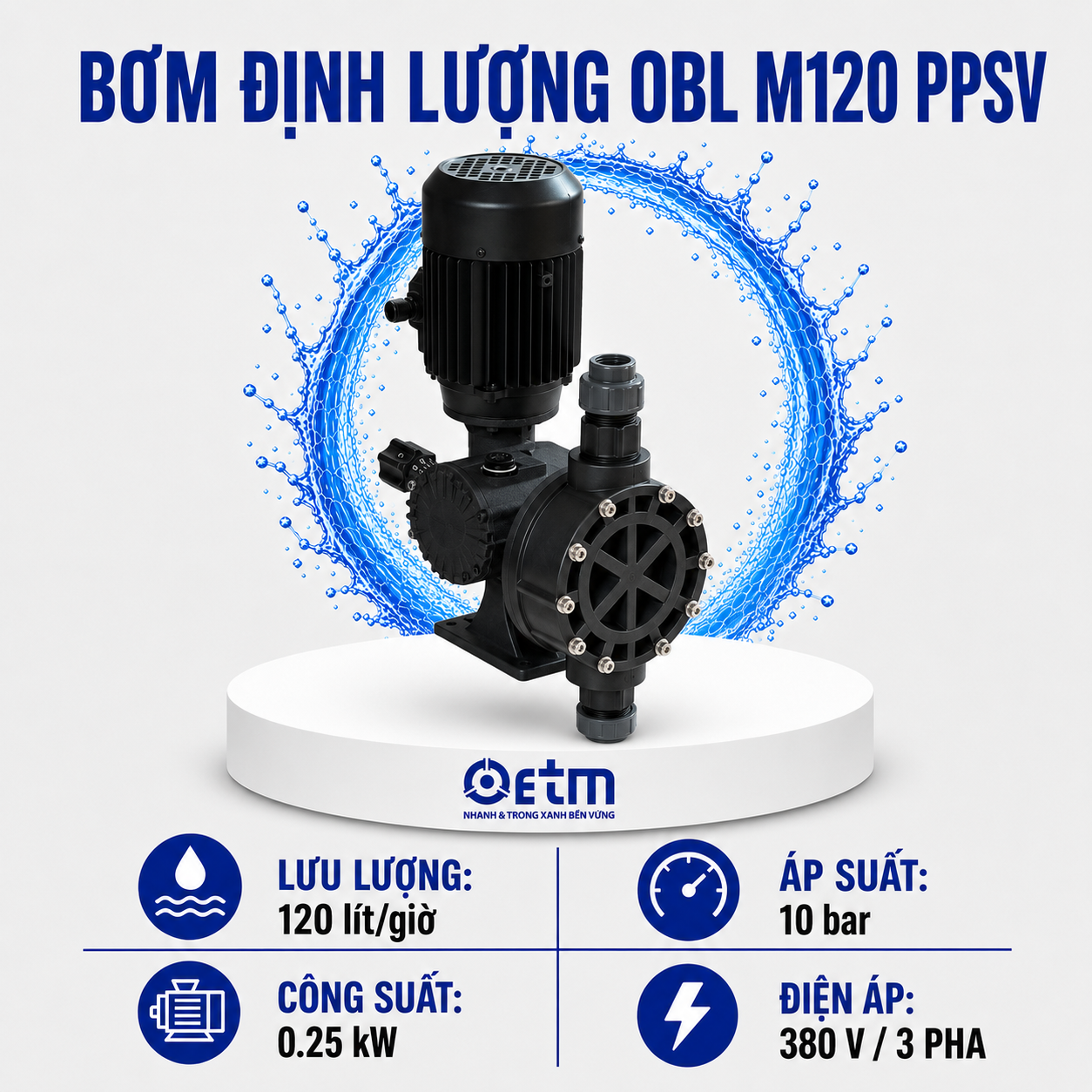 Bơm định lượng OBL M120 PPSV